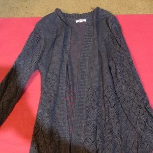 Gray cardigan